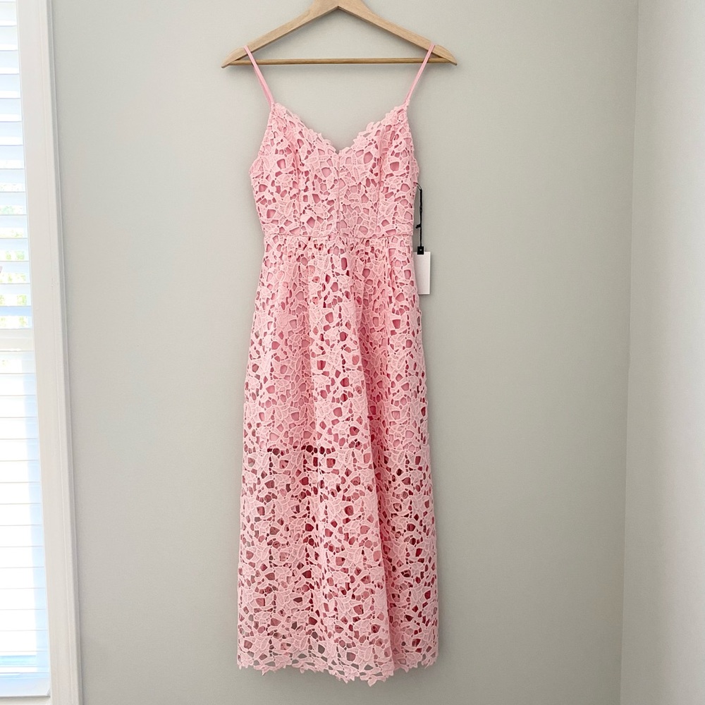 ASTR The Label - A Line Lace Midi Dress